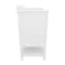 Flash Furniture Vega 42-in. Vanity w/Sink, Storage Cabinet w/Soft Close Doors, Open Shelf and 3 Drawers, White/Gold FS-VEGA42-WH-GLD-GG - alternate 7